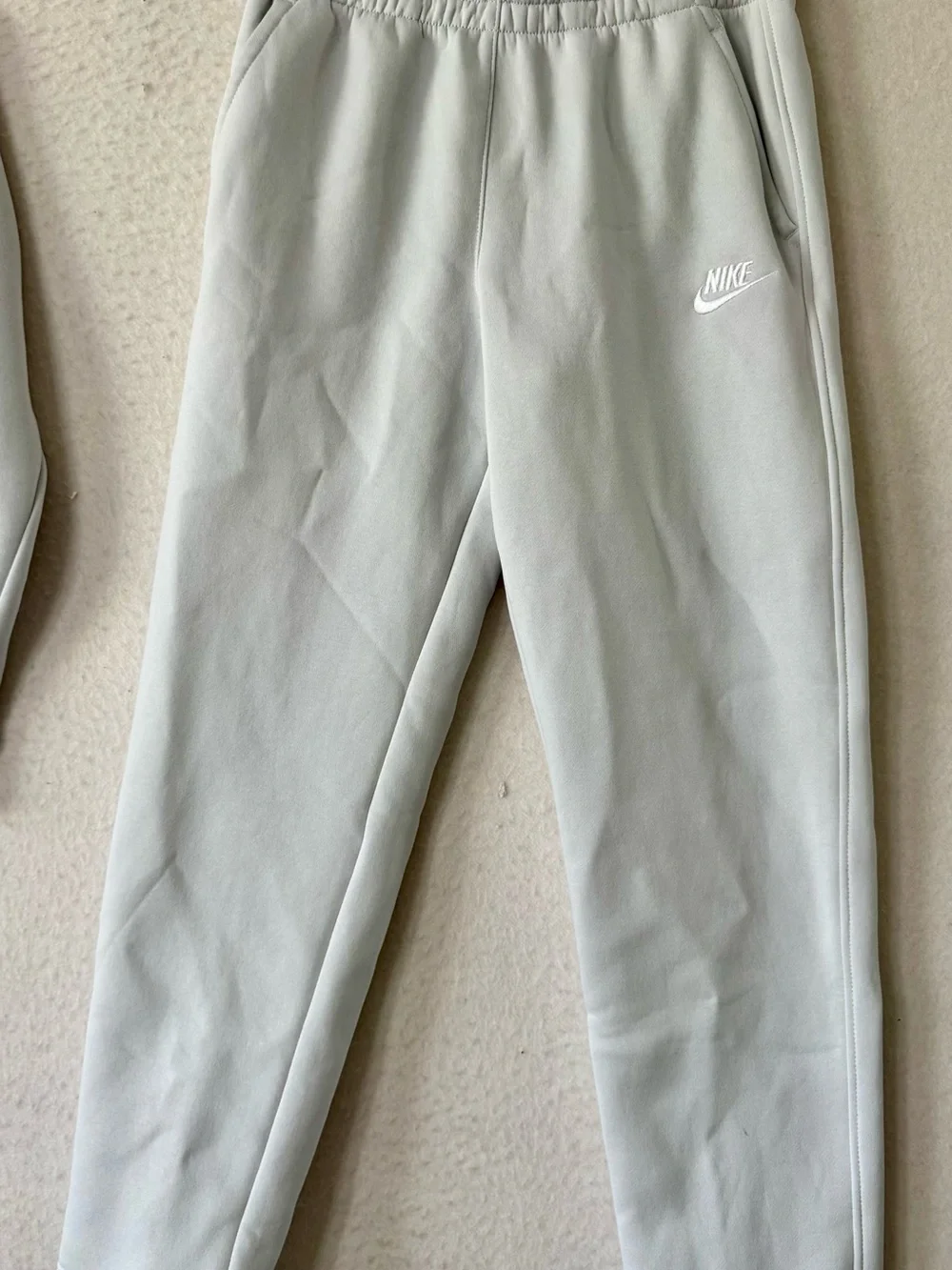 Nike Kids Crewneck Sweatshirt and Joggers Set in Light Beige - Picture 11 of 15